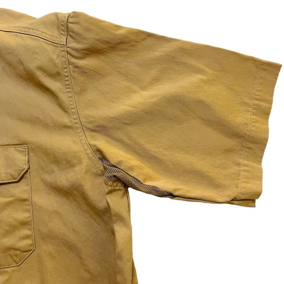 Flint River Outdoor Wear XXL Mens Hunting Shirt Tan w/Camo Right Rifle Padding - Picture 16 of 16